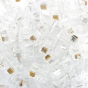 Fedus RJ9 Modular Phone Headset 4P4C Plug Jack Connector for RJ9 / RJ10 ...