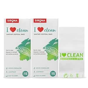 Buy Sirona Sanitary Disposal Bags | 30 Bags | Pad Disposable Bags for ...
