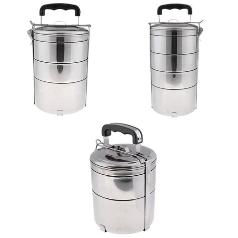 ⚡️Buy Maxbell Stainless Steel Thermal Insulated Stackable Lunch Bento ...
