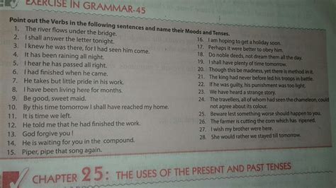 tenses worksheet for class 7th - Brainly.in