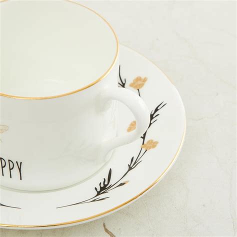 Buy Get The Look Honeybee Cup And Saucer Set - 200 ml from Home Centre ...