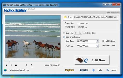 Boilsoft Video Splitter - Video Editing Software - 100% off PC