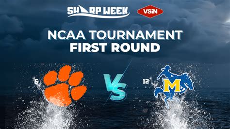 NCAA Tournament Midwest Region: No. 12 McNeese State vs. No. 5 Clemson ...
