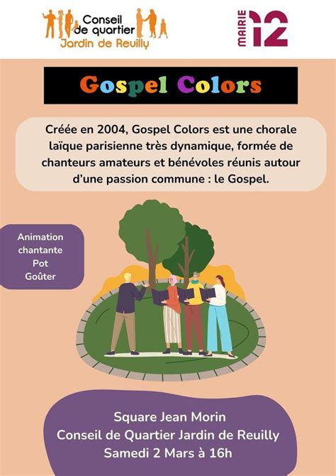 Gospel Colors, animation chantante parisienne très dynamique, première ...