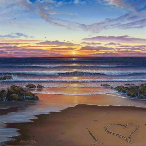 Beach Sunset Painting at PaintingValley.com | Explore collection of ...