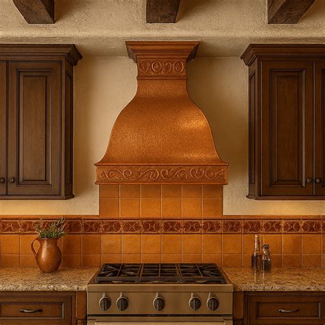 Handcrafted Copper Metal Range Hood | Artisan Kitchen Vent Hood ...