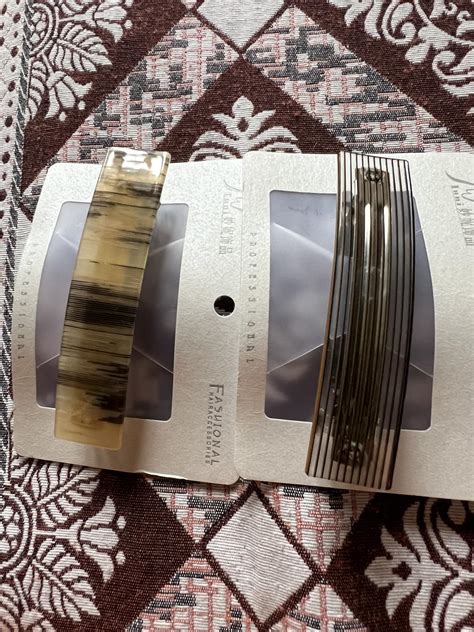 Adornish Metal/Plastic Hair Back Clip Retro Large Hair Barrettes ...