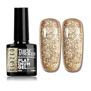 Buy THR3E STROKES UV LED Soak Off Gel Nail Polish Glitter | Long ...