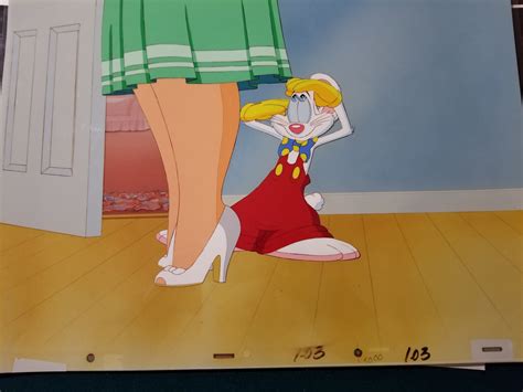 Walt Disney Tummy Trouble Production Cel of Roger Rabbit and Baby Herman's Mom (1989 ...