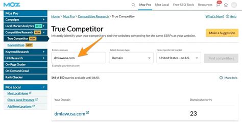 Guide to Moz's True Competitor Tool - Help Hub - Moz