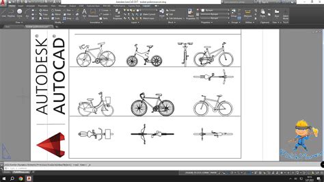AutoCAD Bicycle Blocks: Ready-to-Use Bike Drawings, Plans, and Views