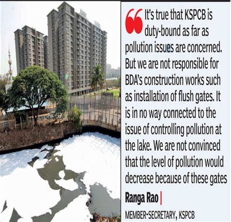 Now, BDA wants pollution board to fund Bellandur sluice gates ...