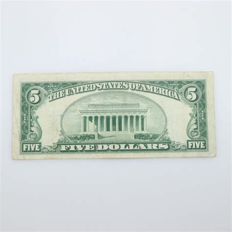 1934-D US Silver Certificate $5 Dollar Bill | Property Room