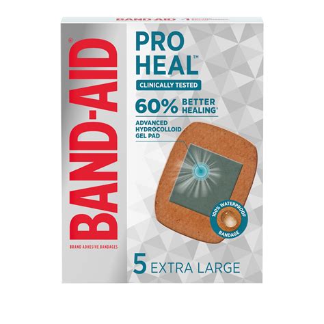 Amazon.com: Band-Aid Brand Pro Heal Adhesive Bandages with Hydrocolloid ...