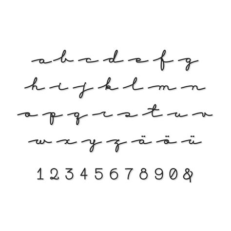 Decorative Letters - Handwriting Font - Acrylic Glass | wall-art.com