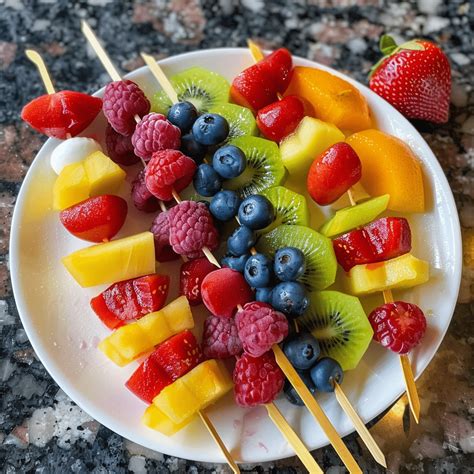 Rainbow Fruit Kabobs Recipe