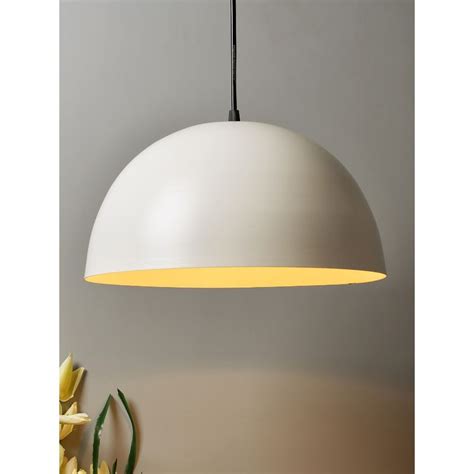 Buy Homesake White Pendant Hanging Light 14Inch Dome Online