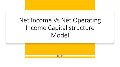 Image result for Net Operating Income Capital Structure