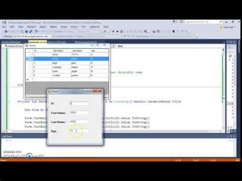 How to Add a Row to DataGridView From Another Form in Vb.net 的图像结果