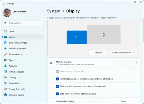 Image result for System Display Display Setting