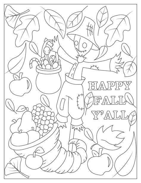 Autumn Themed Coloring Pages