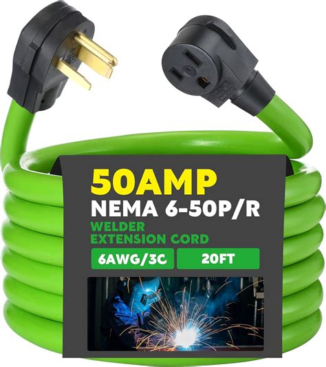 Amazon.com: Kanayu 20FT 50Amp 6AWG Welder Extension Cord Compatible ...