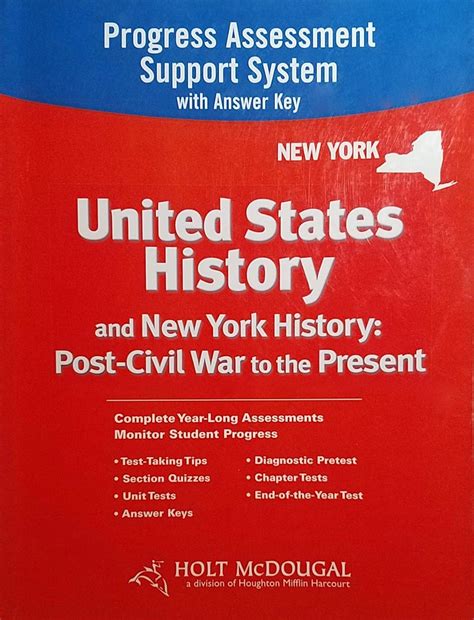 Buy United States History New York Progress Assessment Support System ...