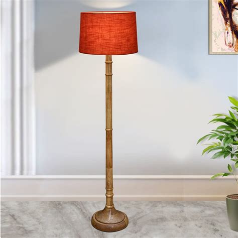 Buy HOMESAKE Wooden Floor Lamp from Homesake at just INR 7000.0