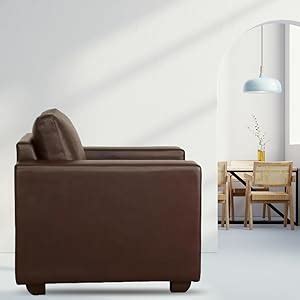 WESTIDO Orlando Leatherette 2 Seater Sofa (Finish Color - Matte Brown ...