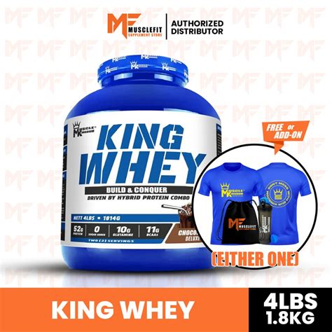 Muscle Kingdom King Whey Protein 2lbs/900g, 4 lbs/1.8 kg - Makanan ...