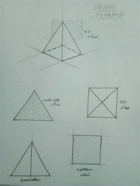 How to Draw a Rectangular Pyramid 的图像结果