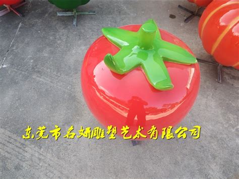 原生态形象玻璃钢番茄雕塑红色迷人的西红柿造型雕像_添翼雕塑艺术-站酷ZCOOL
