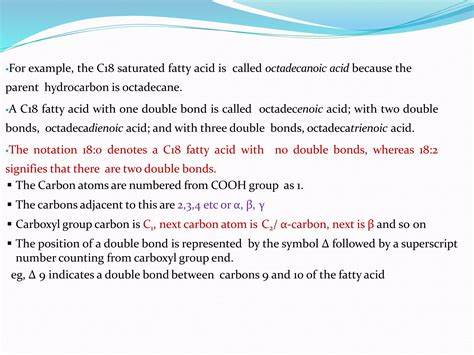 Octadecenoic Carbon Count