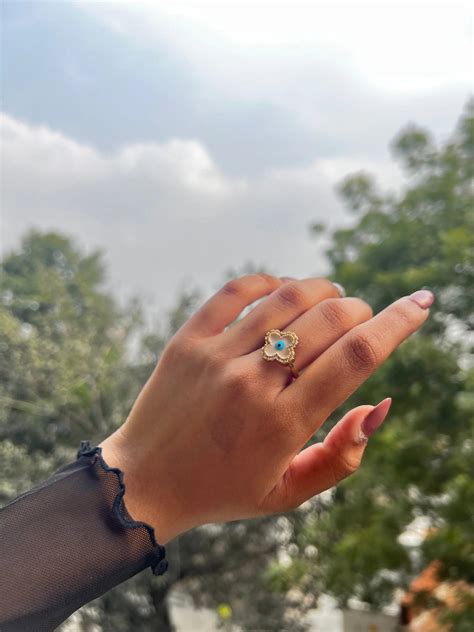 Greek Evil Eye Ring | Salty – Salty Accessories