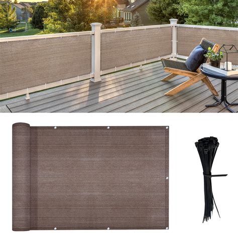 Privacy Screens For Decks And Porches LOVE STORY 3.3' X 19.5' Balcony