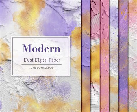 Gold Dust & Powder Digital Paper, Abstract Paint, Texture Pack ...