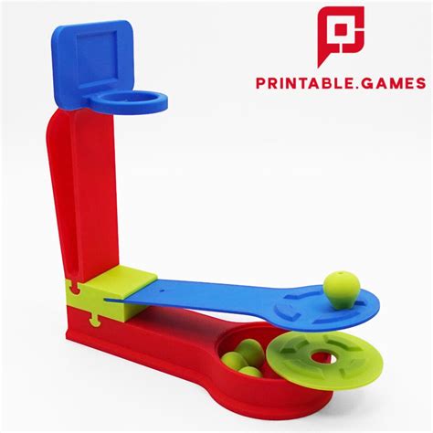 3D Printable Game, Desktop BASKETBALL STL File for 3D Printing, Fun DIY ...