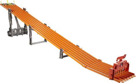 Buy Hot Wheels Toy Car Track Set Super 6-Lane Raceway, 8Ft Track That ...