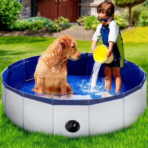 Amazon.com: StarOcean Foldable Dog Pool, Kiddie Pool Hard Plastic for ...