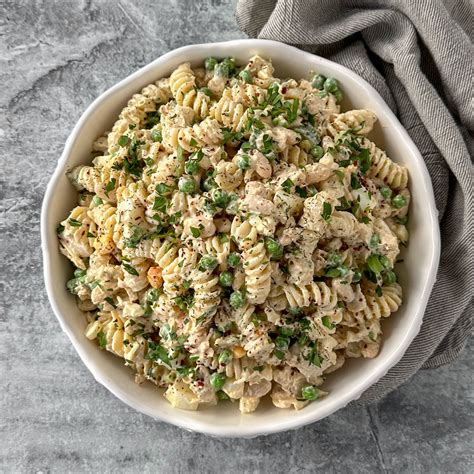 Easy tuna pasta salad is high in protein and packed full of flavor! It ...