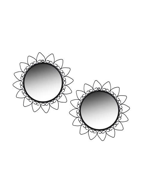 Hosley Set of 2 Round Decorative Wall Mirrors – Hosley India