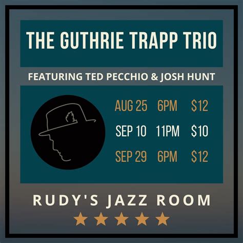 Rudy's Jazz Room Shows - Guthrie Trapp