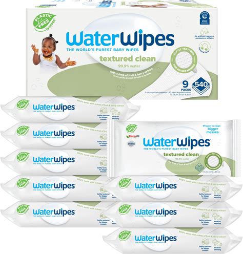 Amazon.com: WaterWipes Plastic-Free Textured Clean, Toddler & Baby ...