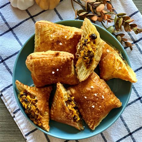 Cheesy Curried Squash and Black Bean Hand Pies - Instant Pot