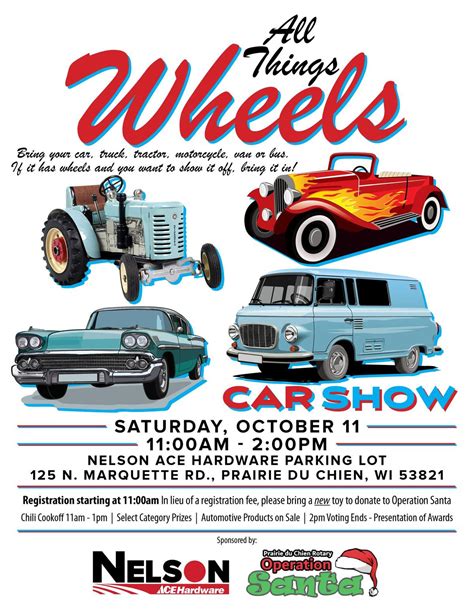 All Things Wheels Car Show, Nelson Ace Hardware, Prairie Du Chien, 11 ...