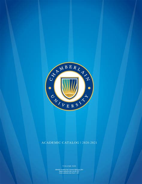 Chamberlain University Academic Calendar