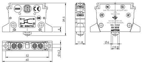 BSE000N (BSE 85-RK) Mechanical single position limit switches - BALLUFF ...