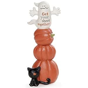 Blossom Bucket 216-13075 Get Your Sheet Together Ghost on Pumpkin Stack ...