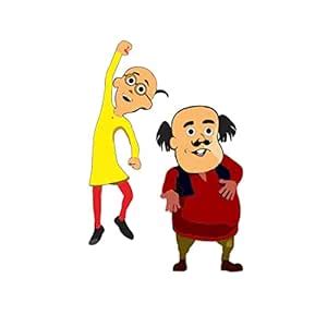 Motu Patlu Cartoon Wall Sticker for Kids Room, Bedroom, Drawing Room ...