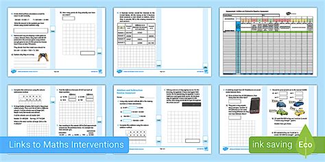 👉 Y6 Addition and Subtraction Baseline Assessment and Tracker